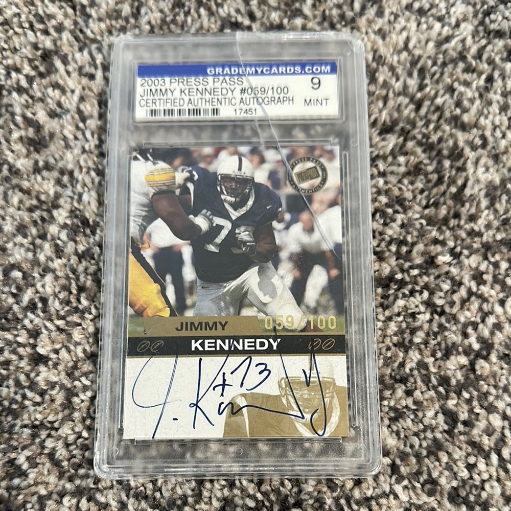 2003 Press Pass Jimmy Kennedy Autographed Card